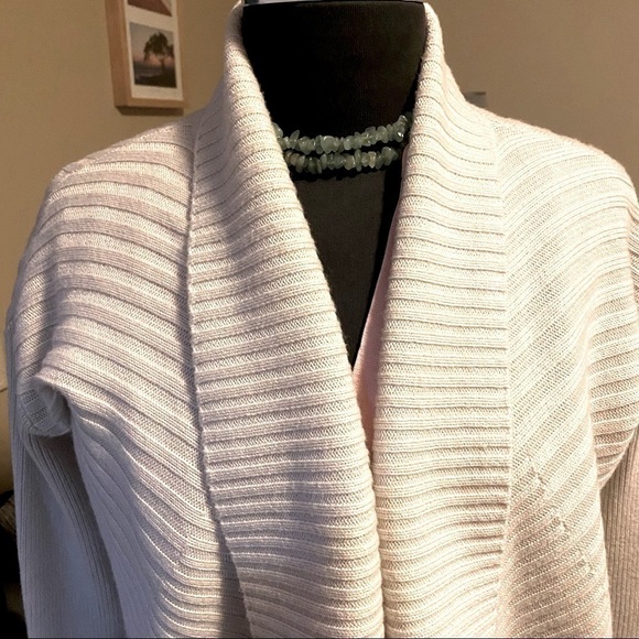 Banana Republic Cardigan Open Front sweater. High/low, cozy wool blend - Picture 3 of 9